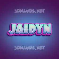 jaidyn in Phat Purple style - 3D name wallpaper