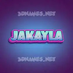 jakayla in Phat Purple style - 3D name wallpaper