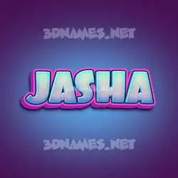 jasha in Phat Purple style - 3D name wallpaper