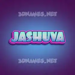 jashuva in Phat Purple style - 3D name wallpaper