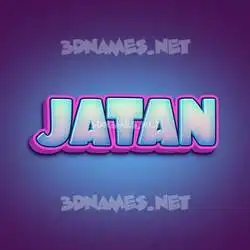 jatan in Phat Purple style - 3D name wallpaper