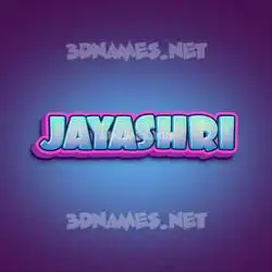 jayashri in Phat Purple style - 3D name wallpaper
