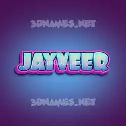 jayveer in Phat Purple style - 3D name wallpaper