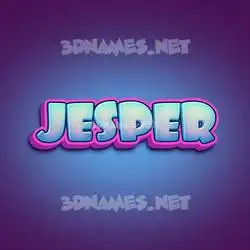 jesper in Phat Purple style - 3D name wallpaper