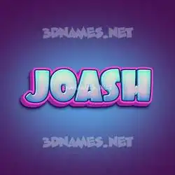joash in Phat Purple style - 3D name wallpaper