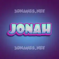 jonah in Phat Purple style - 3D name wallpaper