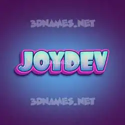 joydev in Phat Purple style - 3D name wallpaper