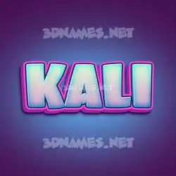 kali in Phat Purple style - 3D name wallpaper