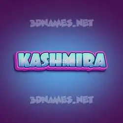 kashmira in Phat Purple style - 3D name wallpaper