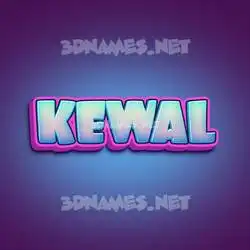 kewal in Phat Purple style - 3D name wallpaper