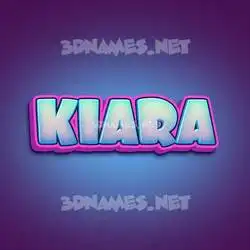 kiara in Phat Purple style - 3D name wallpaper