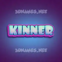 kinner in Phat Purple style - 3D name wallpaper