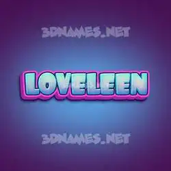 loveleen in Phat Purple style - 3D name wallpaper