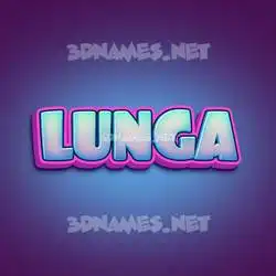 lunga in Phat Purple style - 3D name wallpaper