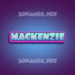 mackenzie in Phat Purple style - 3D name wallpaper