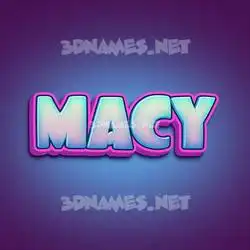 macy in Phat Purple style - 3D name wallpaper