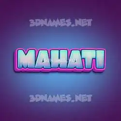 mahati in Phat Purple style - 3D name wallpaper
