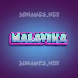 malavika in Phat Purple style - 3D name wallpaper