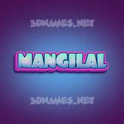 mangilal in Phat Purple style - 3D name wallpaper