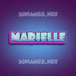 marielle in Phat Purple style - 3D name wallpaper