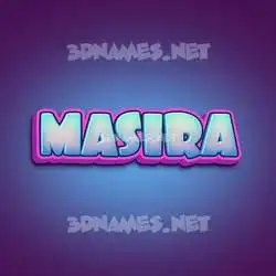 masira in Phat Purple style - 3D name wallpaper