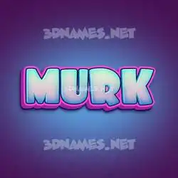 murk in Phat Purple style - 3D name wallpaper