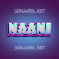naani in Phat Purple style - 3D name wallpaper
