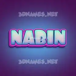 nabin in Phat Purple style - 3D name wallpaper
