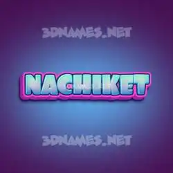 nachiket in Phat Purple style - 3D name wallpaper