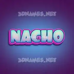 nacho in Phat Purple style - 3D name wallpaper