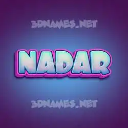 nadar in Phat Purple style - 3D name wallpaper