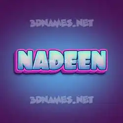 nadeen in Phat Purple style - 3D name wallpaper