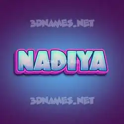 nadiya in Phat Purple style - 3D name wallpaper