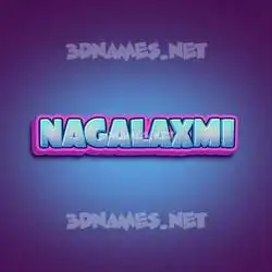 nagalaxmi in Phat Purple style - 3D name wallpaper