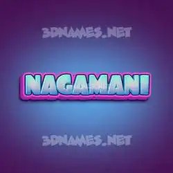 nagamani in Phat Purple style - 3D name wallpaper