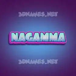 nagamma in Phat Purple style - 3D name wallpaper