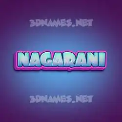 nagarani in Phat Purple style - 3D name wallpaper