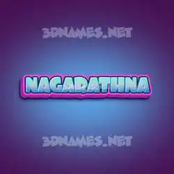 nagarathna in Phat Purple style - 3D name wallpaper