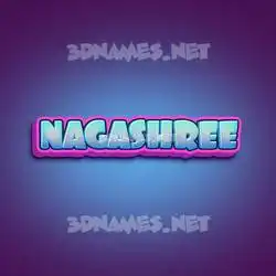 nagashree in Phat Purple style - 3D name wallpaper