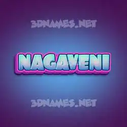 nagaveni in Phat Purple style - 3D name wallpaper