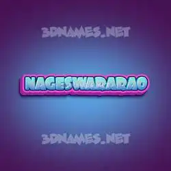 nageswararao in Phat Purple style - 3D name wallpaper