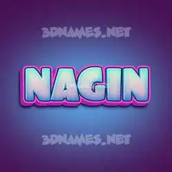 nagin in Phat Purple style - 3D name wallpaper