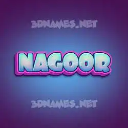 nagoor in Phat Purple style - 3D name wallpaper