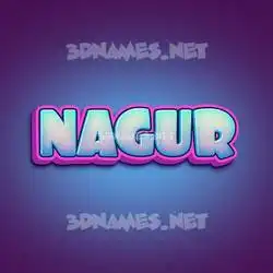 nagur in Phat Purple style - 3D name wallpaper