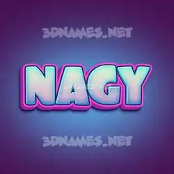 nagy in Phat Purple style - 3D name wallpaper