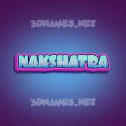 nakshatra in Phat Purple style - 3D name wallpaper