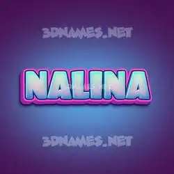 nalina in Phat Purple style - 3D name wallpaper