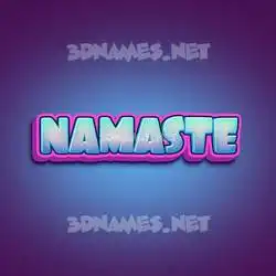 namaste in Phat Purple style - 3D name wallpaper