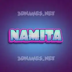namita in Phat Purple style - 3D name wallpaper