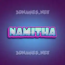 namitha in Phat Purple style - 3D name wallpaper